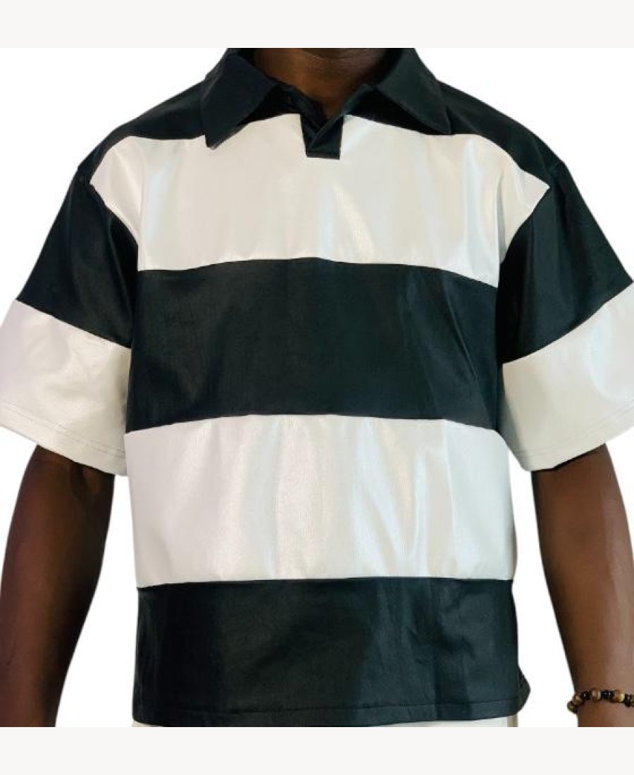 El’jacket black mix with white